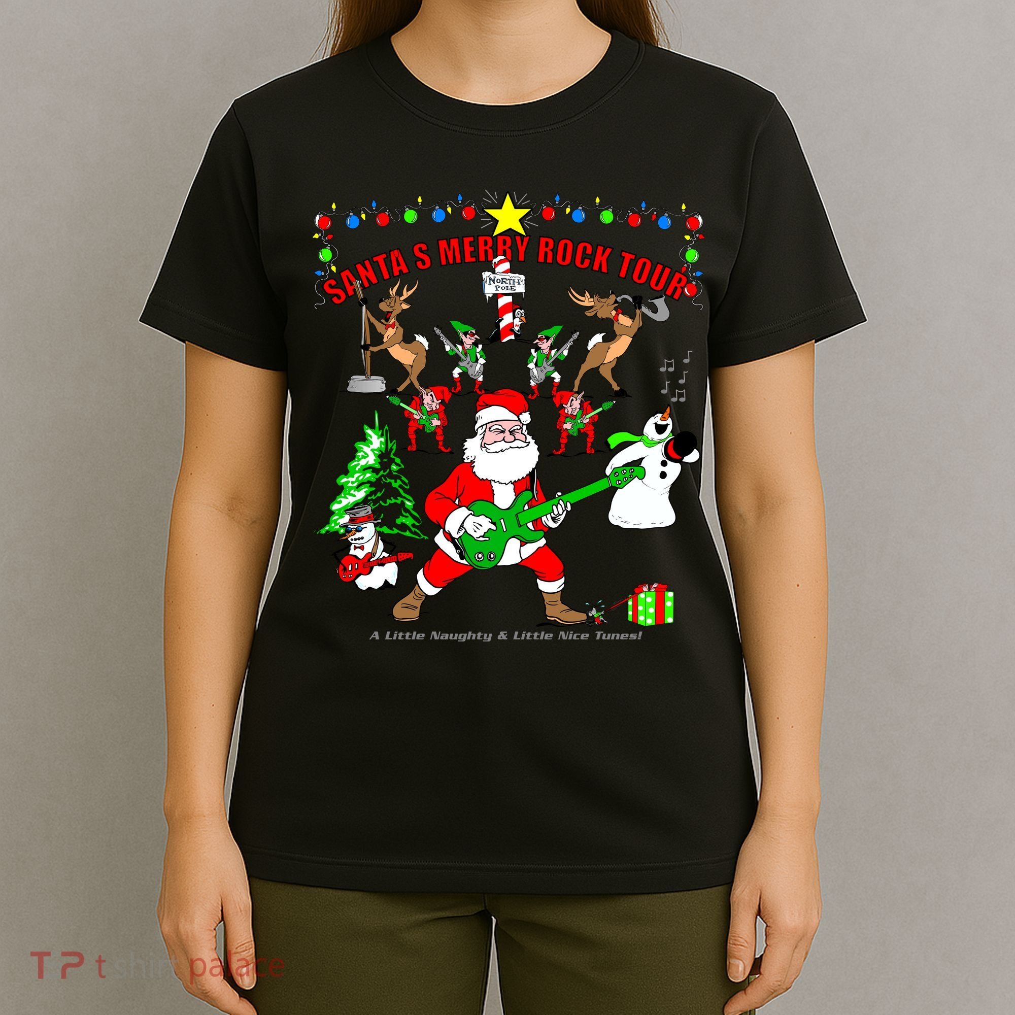 Santa's Merry Christmas Rock Tour T-Shirt