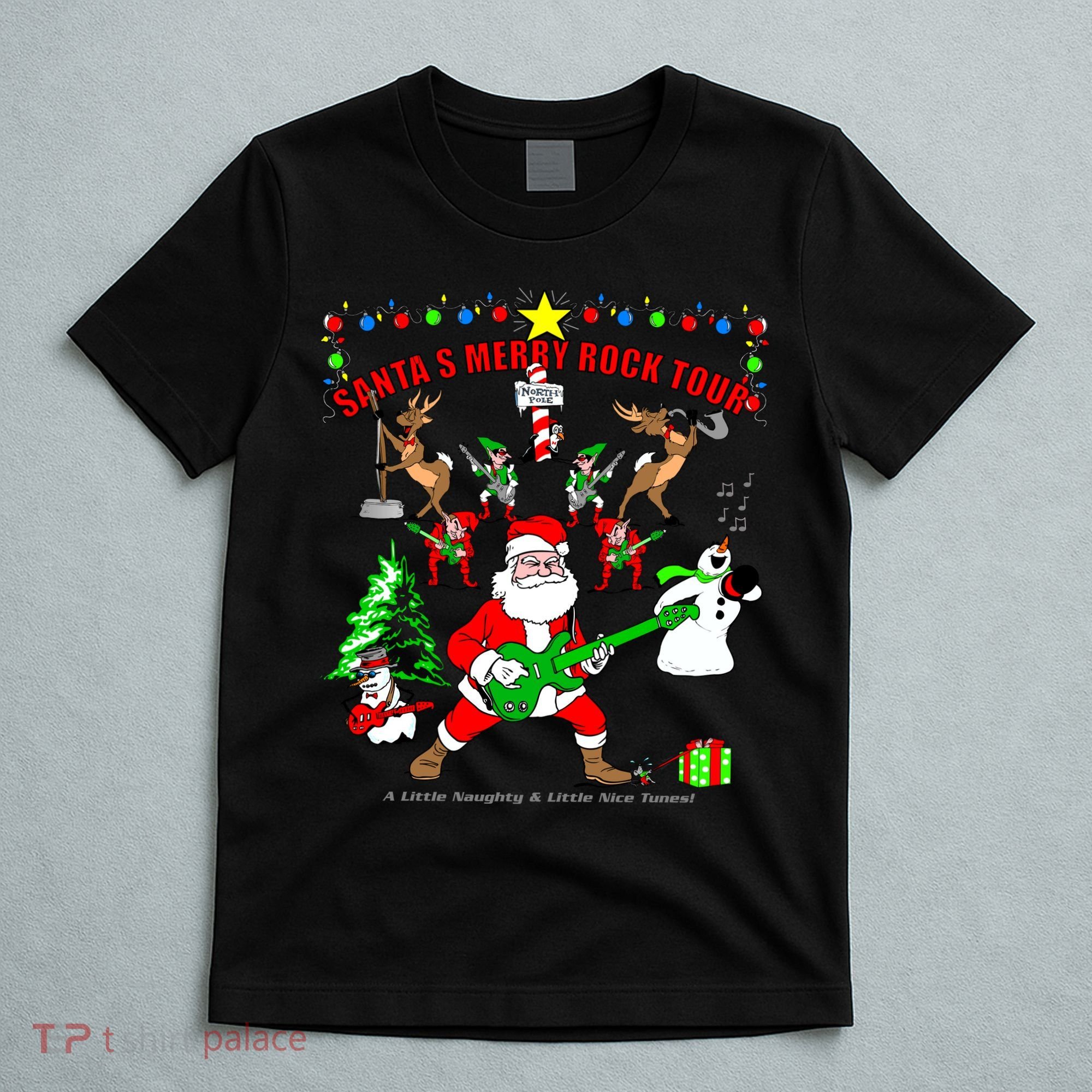 Santa's Merry Christmas Rock Tour T-Shirt