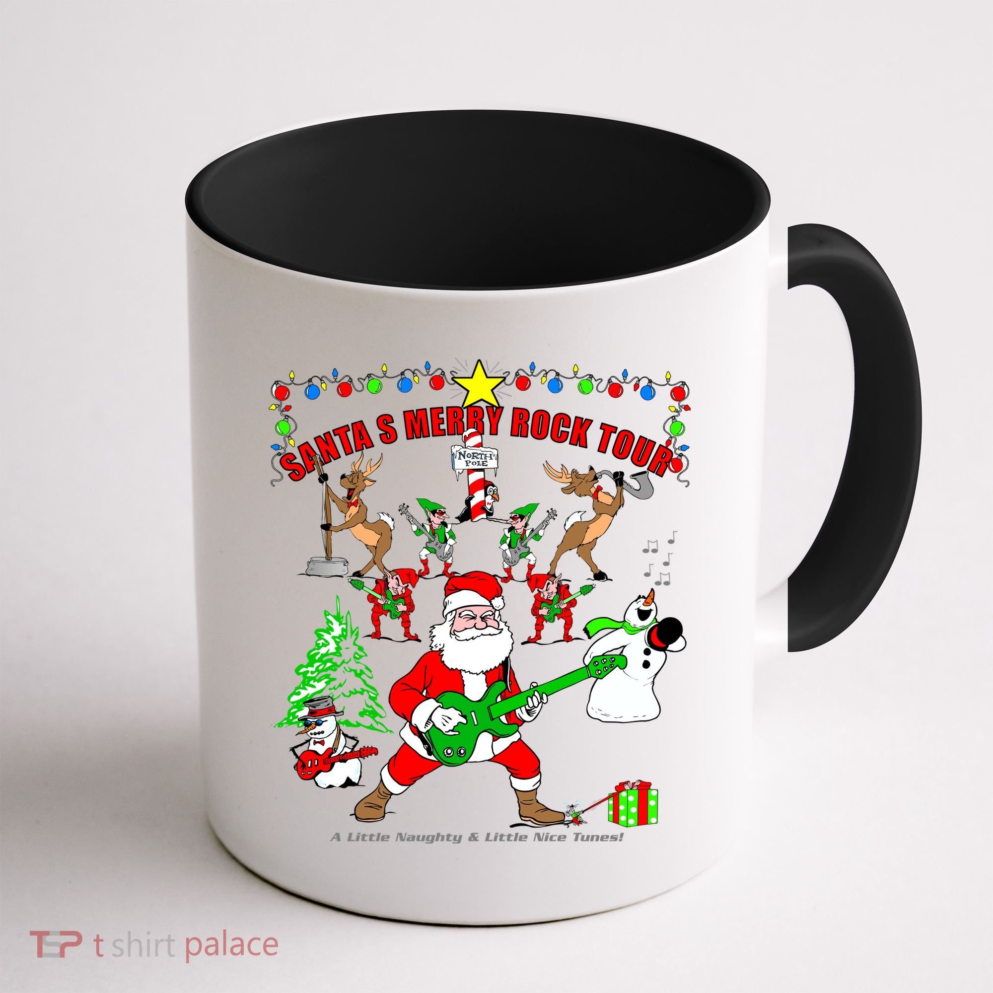 Santa's Merry Christmas Rock Tour Coffee Mug