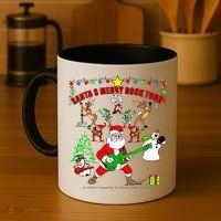 Santa's Merry Christmas Rock Tour Coffee Mug thumb 4