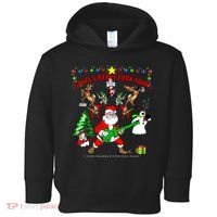 Santa's Merry Christmas Rock Tour Toddler Hoodie thumb 0
