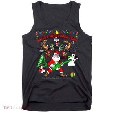 Santa's Merry Christmas Rock Tour Tank Top