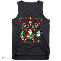 Santa's Merry Christmas Rock Tour Tank Top thumb 0