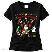 Santa's Merry Christmas Rock Tour Women's T-Shirt thumb 0