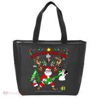 Santa's Merry Christmas Rock Tour Tote Bag thumb 0