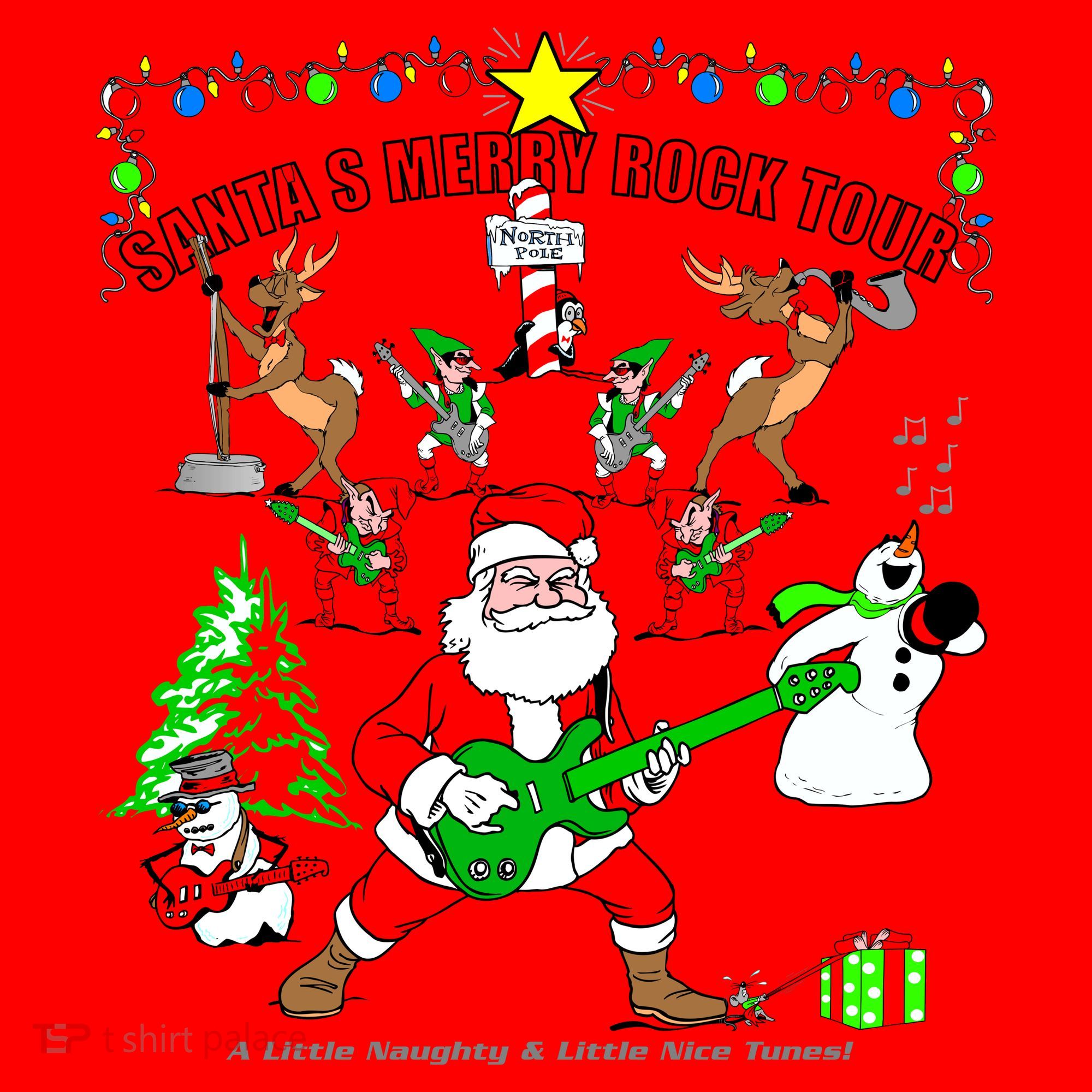 Santa's Merry Christmas Rock Tour Santa Hat