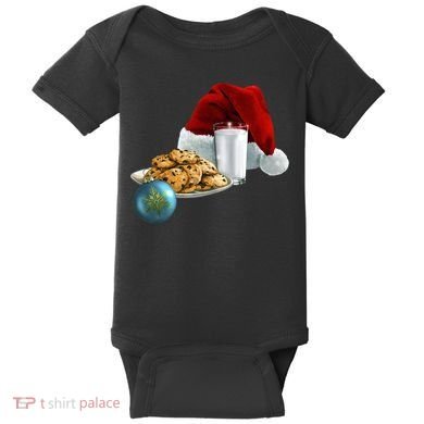 Santa's Milk & Cookies Baby Bodysuit