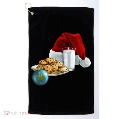 Santa's Milk & Cookies Golf Towel