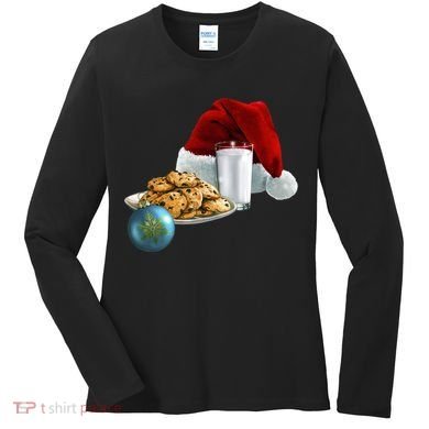 Santa's Milk & Cookies Women's Long Sleeve Shirt