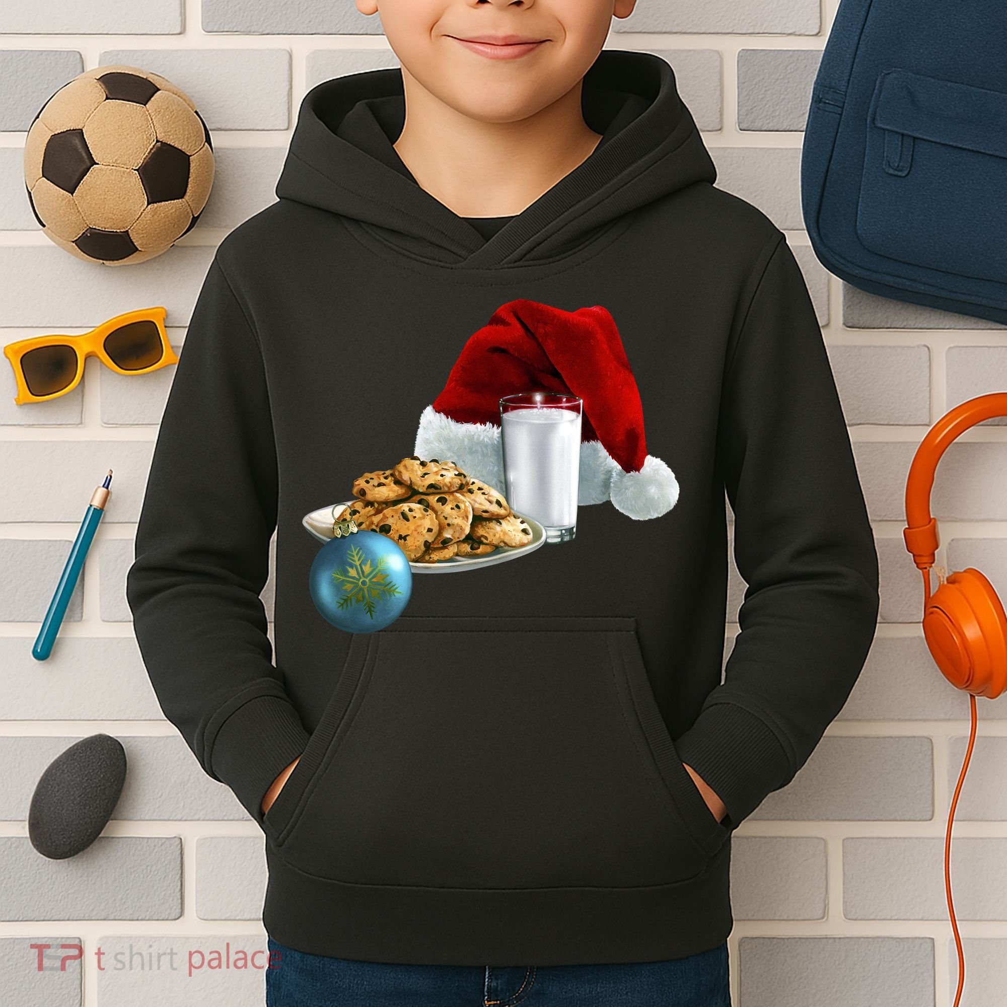 Santa's Milk & Cookies Kids Hoodie