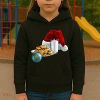 Santa's Milk & Cookies Kids Hoodie thumb 3