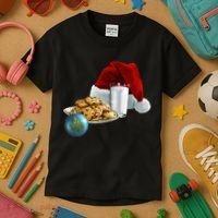 Santa's Milk & Cookies Kids T-Shirt thumb 3