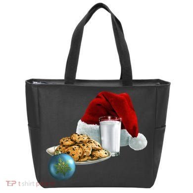 Santa's Milk & Cookies Tote Bag