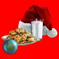 Santa's Milk & Cookies Santa Hat thumb 1