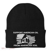 Support American Oil From American Soil USA Beanie thumb 0