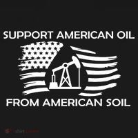 Support American Oil From American Soil USA Baby Bodysuit thumb 2