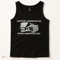 Support American Oil From American Soil USA Tank Top thumb 2