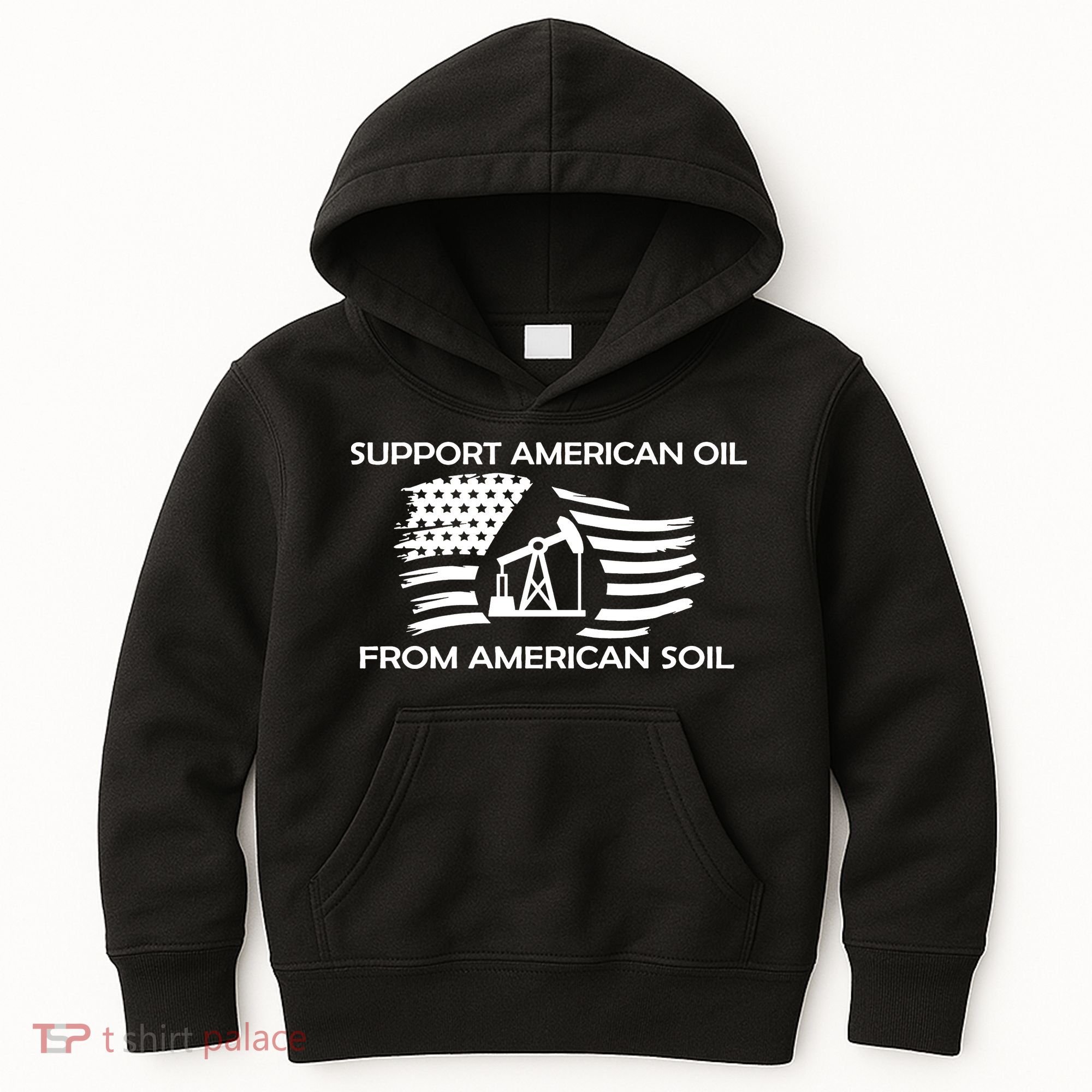 Support American Oil From American Soil USA Kids Hoodie