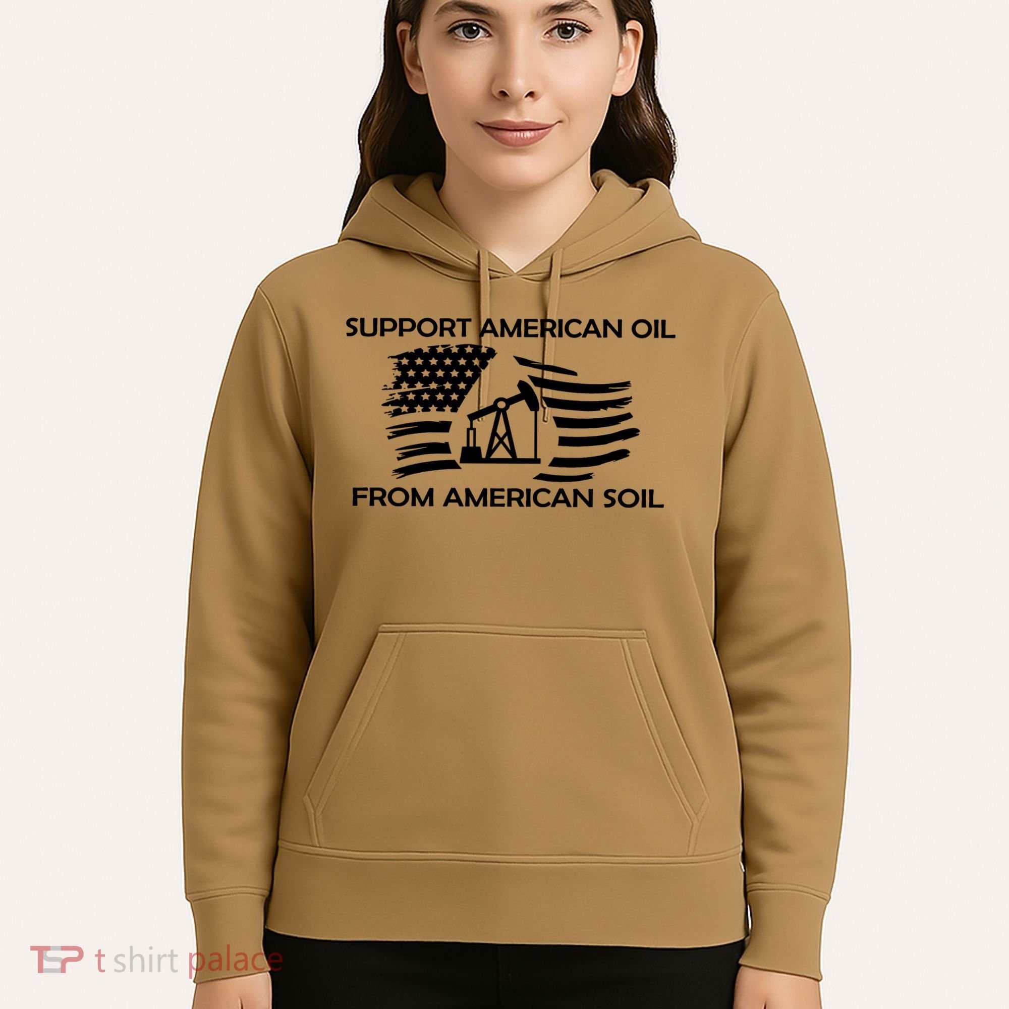Support American Oil From American Soil USA Hoodie