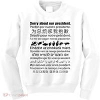 Sorry About Our President Kids Sweatshirt thumb 0