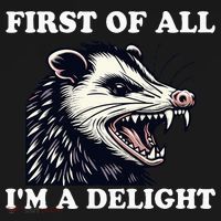 Sarcastic Angry Opossum Lover First Of All IM A Delight Women's Tank Top thumb 5