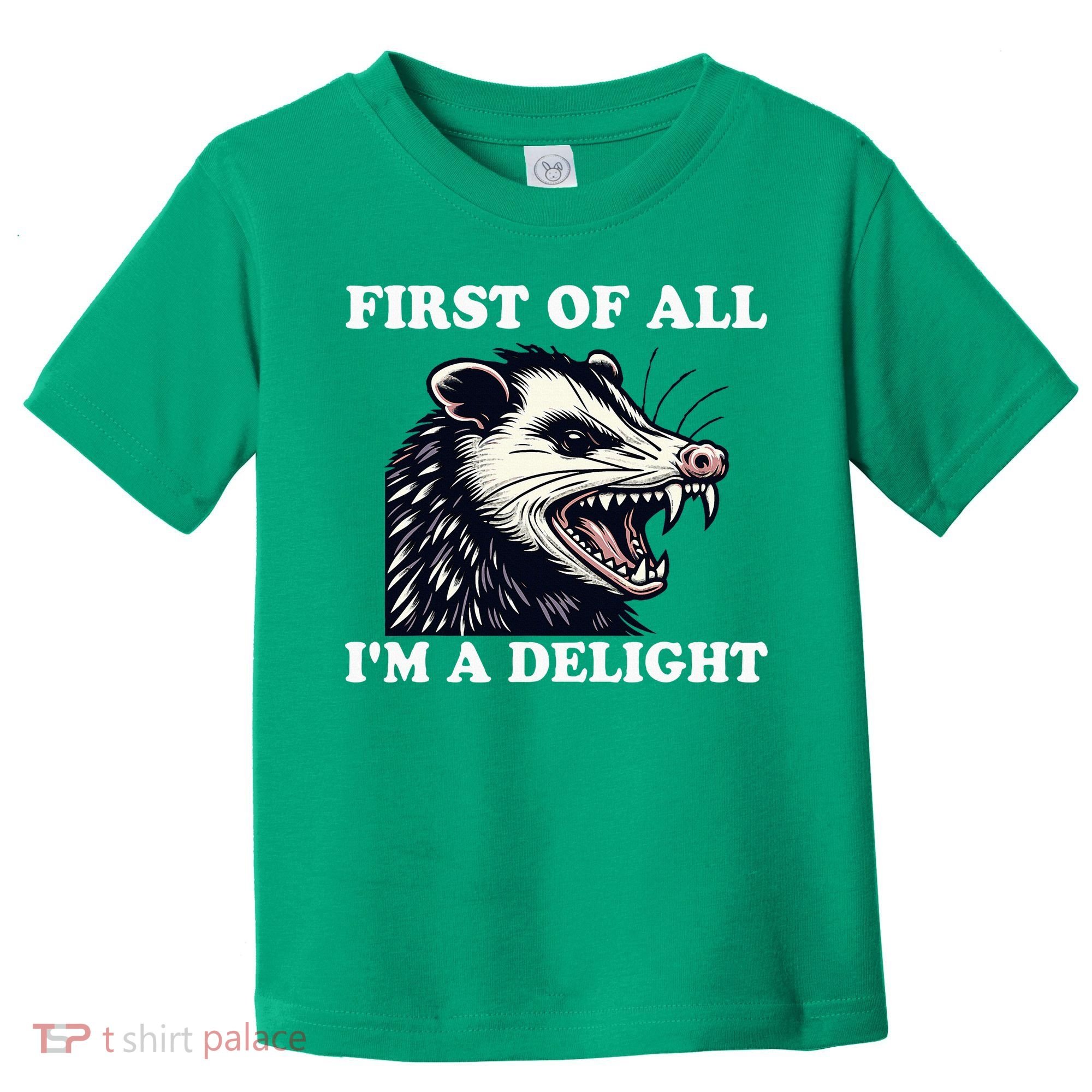 Sarcastic Angry Opossum Lover First Of All IM A Delight Toddler T-Shirt