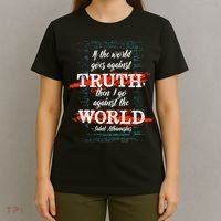 St Athanasius Of Alexandria Catholic Saint Against The World T-Shirt thumb 4