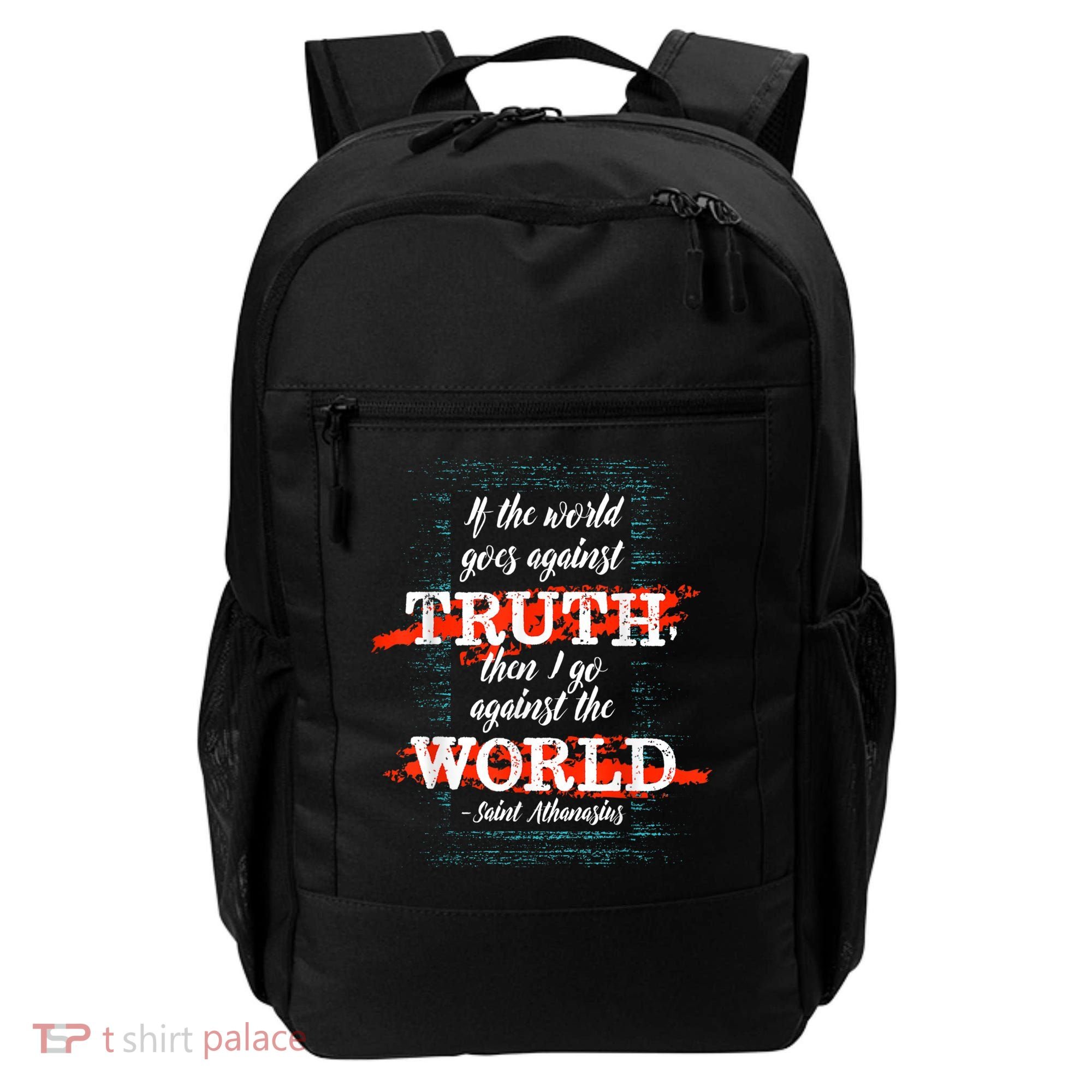St Athanasius Of Alexandria Catholic Saint Against The World Backpack