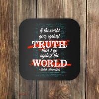 St Athanasius Of Alexandria Catholic Saint Against The World Coaster thumb 0