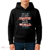 St Athanasius Of Alexandria Catholic Saint Against The World Kids Hoodie thumb 4