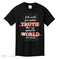 St Athanasius Of Alexandria Catholic Saint Against The World Kids T-Shirt thumb 0