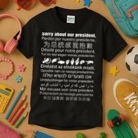 Sorry About Our President Kids T-Shirt thumb 3