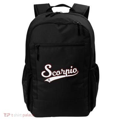 Scorpio Astrology October November Birthday Baseball Script Gift Backpack