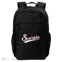 Scorpio Astrology October November Birthday Baseball Script Gift Backpack thumb 0
