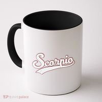 Scorpio Astrology October November Birthday Baseball Script Gift Coffee Mug thumb 0