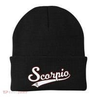 Scorpio Astrology October November Birthday Baseball Script Gift Beanie thumb 0