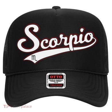 Scorpio Astrology October November Birthday Baseball Script Gift Hat