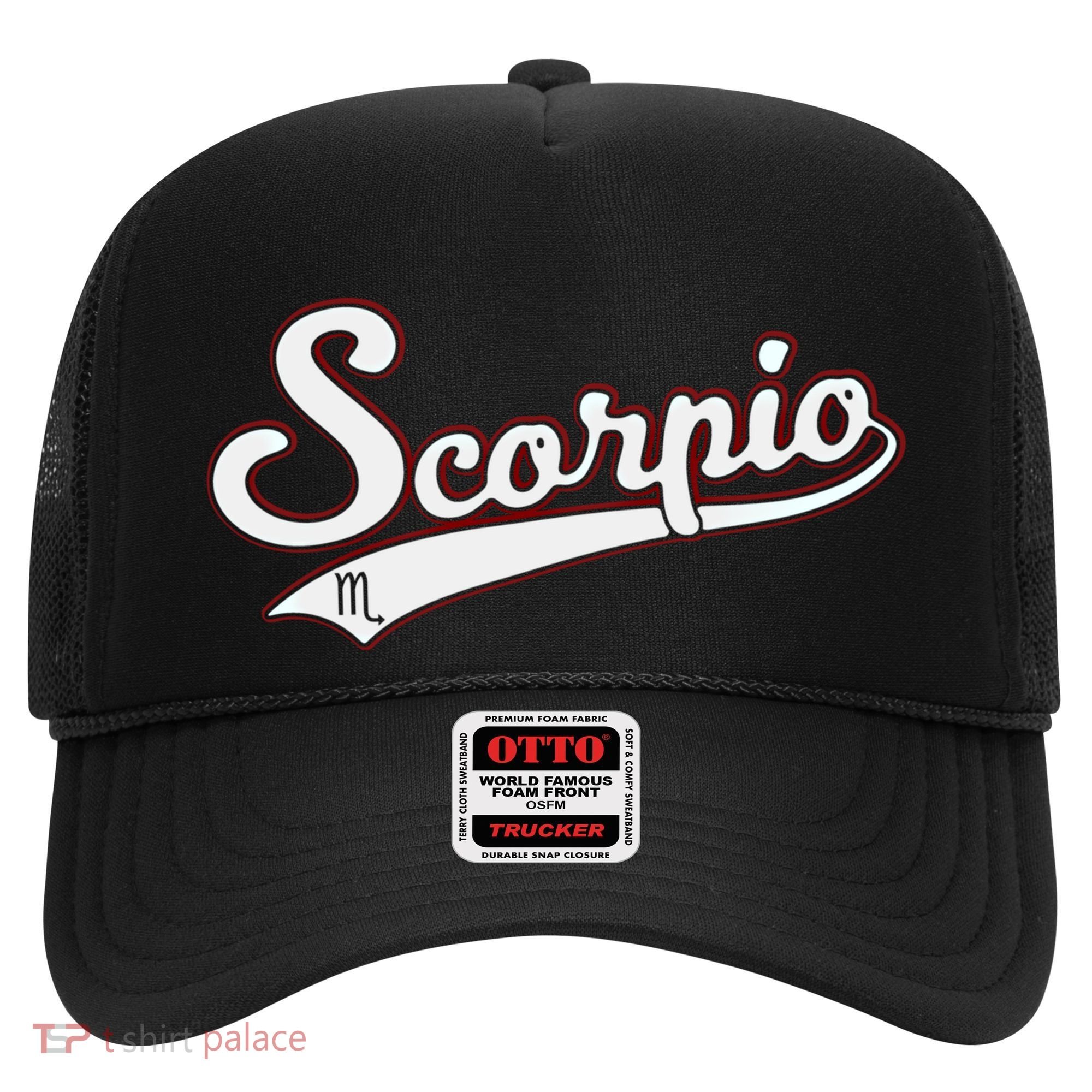 Scorpio Astrology October November Birthday Baseball Script Gift Hat