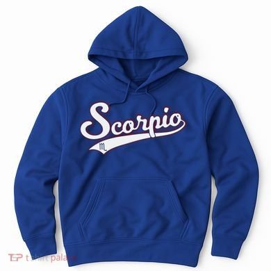 Scorpio Astrology October November Birthday Baseball Script Gift Hoodie