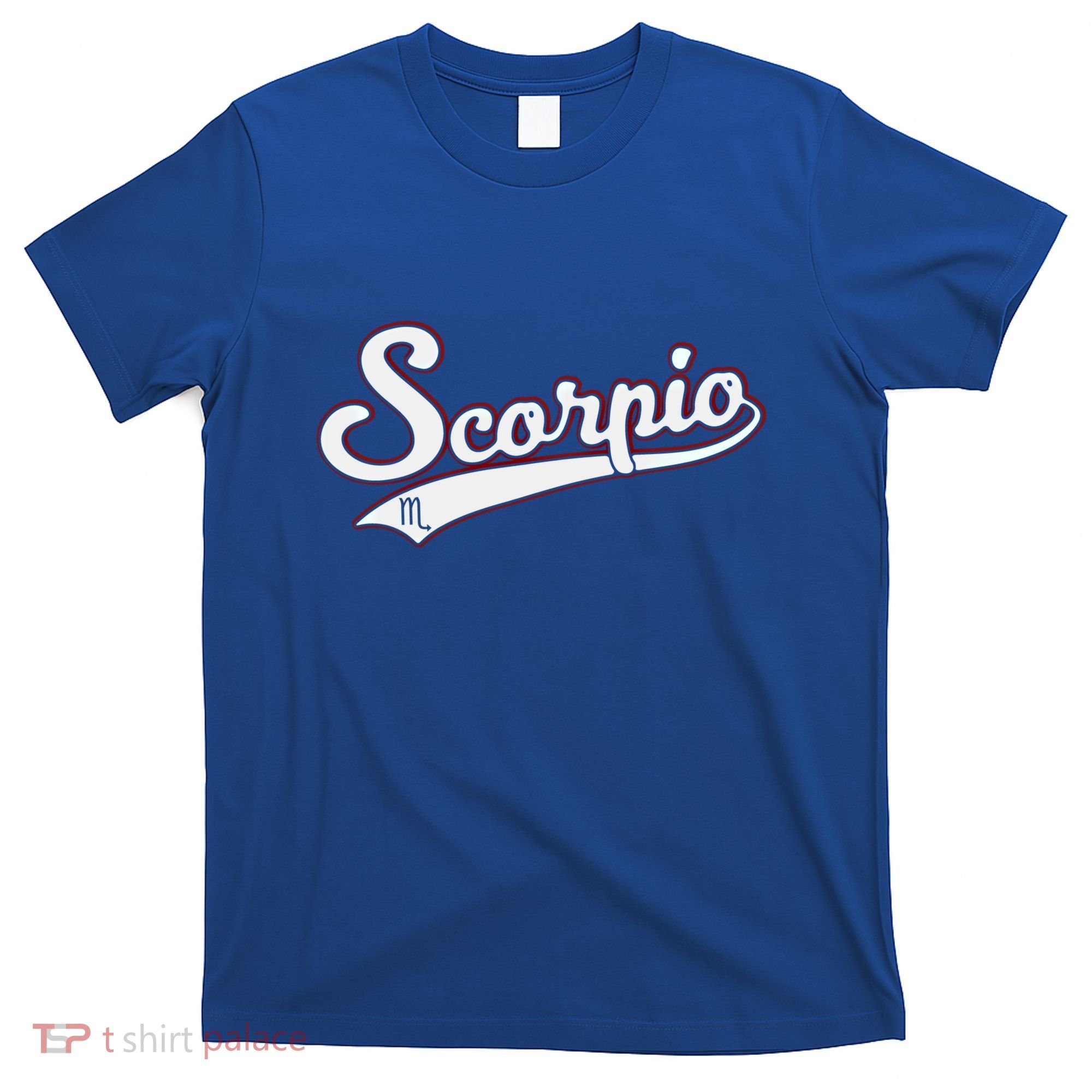Scorpio Astrology October November Birthday Baseball Script Gift T-Shirt