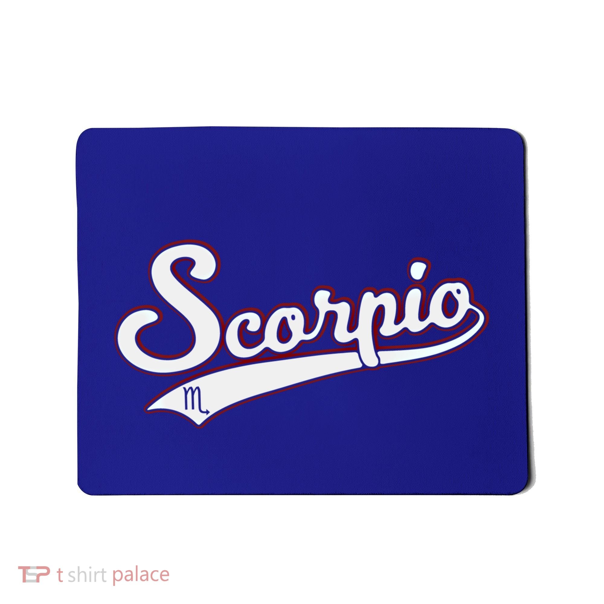 Scorpio Astrology October November Birthday Baseball Script Gift Mousepad