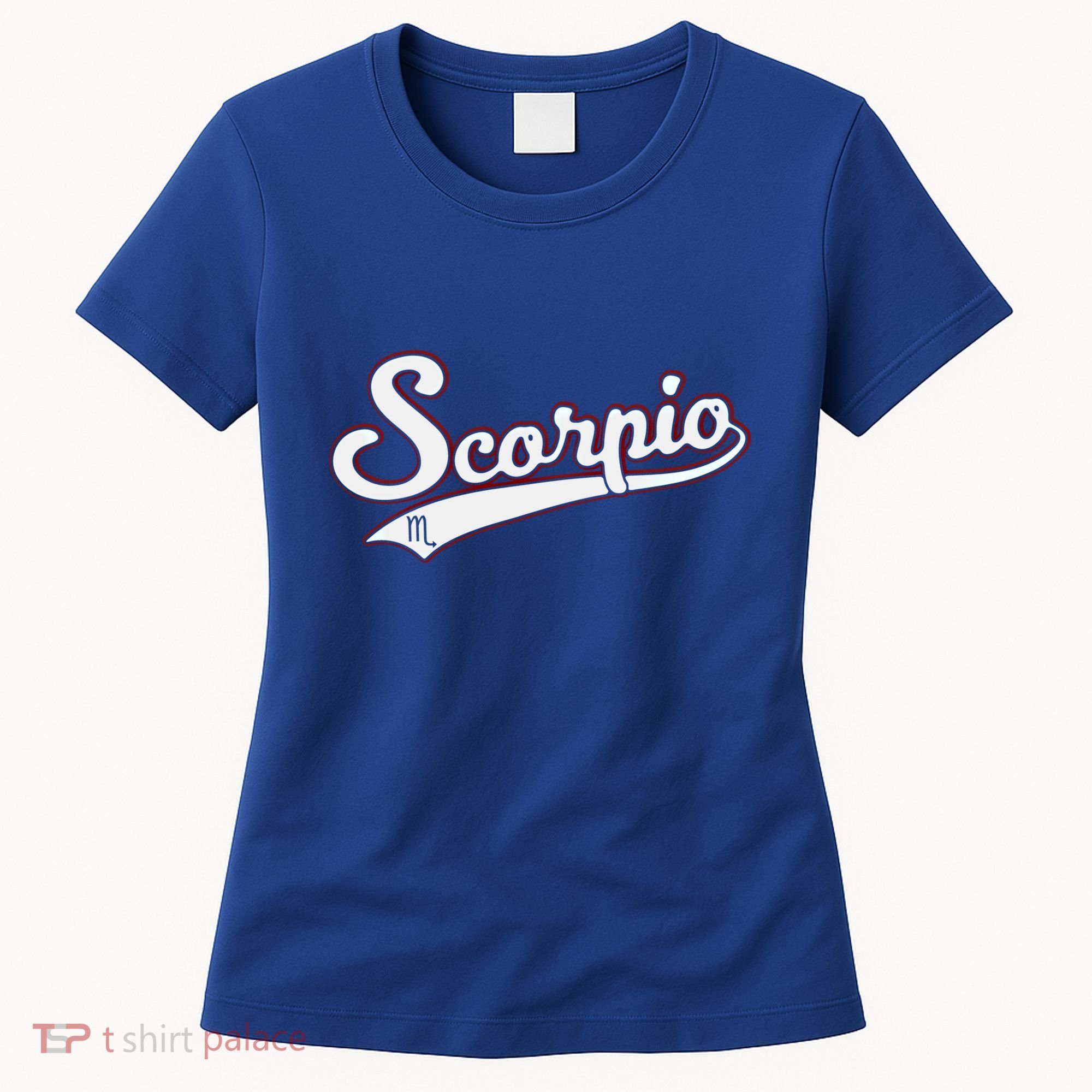 Scorpio Astrology October November Birthday Baseball Script Gift Women's T-Shirt