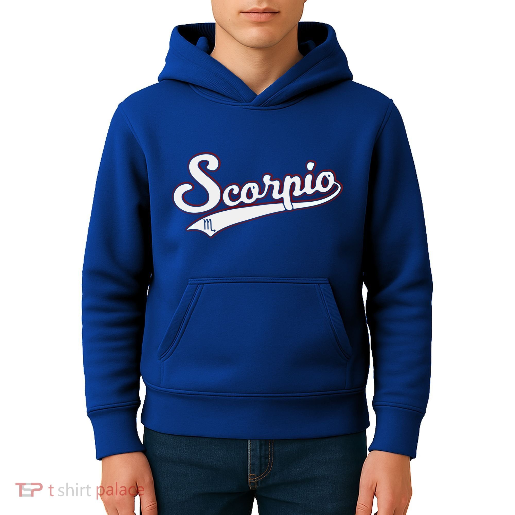 Scorpio Astrology October November Birthday Baseball Script Gift Kids Hoodie
