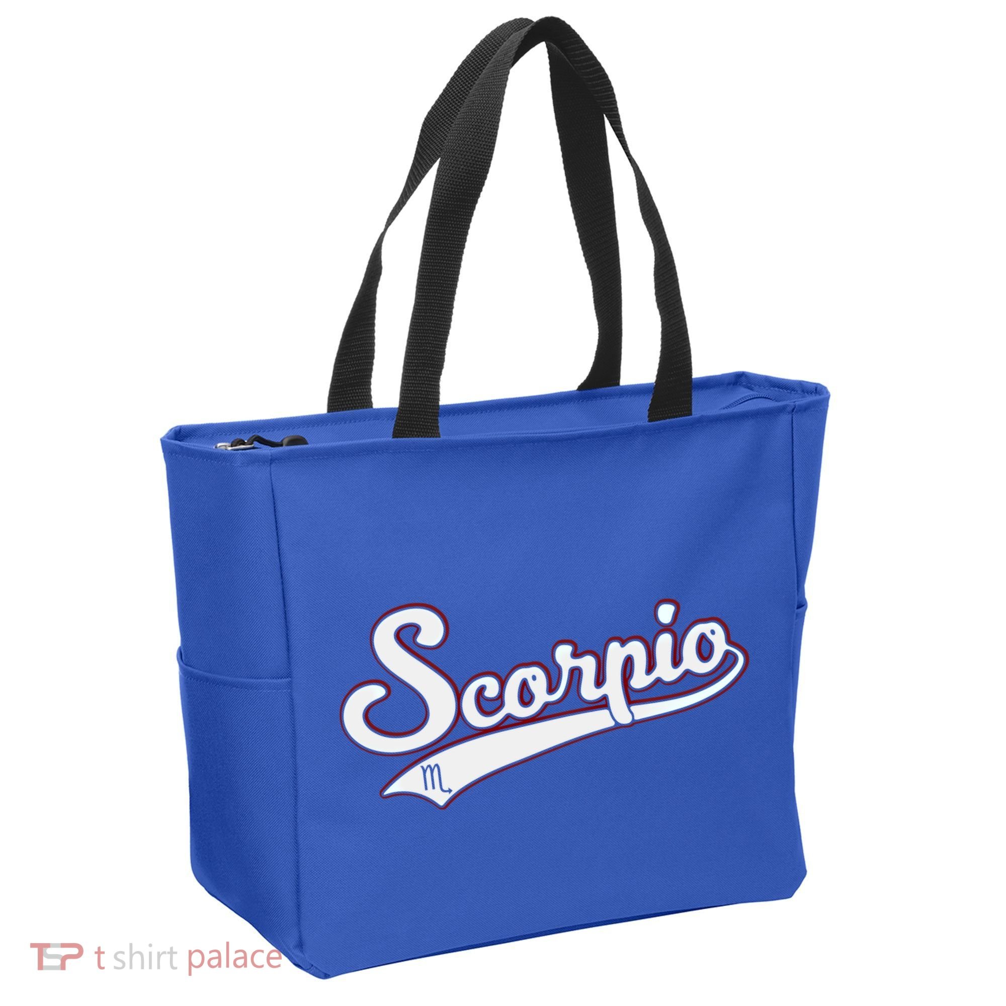 Scorpio Astrology October November Birthday Baseball Script Gift Tote Bag