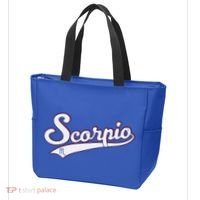 Scorpio Astrology October November Birthday Baseball Script Gift Tote Bag thumb 3