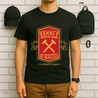 St Anthony Of Padua Hammer Of Heretics Catholic Saint T-Shirt thumb 6