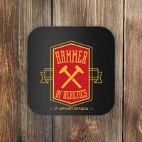 St Anthony Of Padua Hammer Of Heretics Catholic Saint Coaster thumb 0