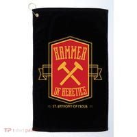 St Anthony Of Padua Hammer Of Heretics Catholic Saint Golf Towel thumb 0
