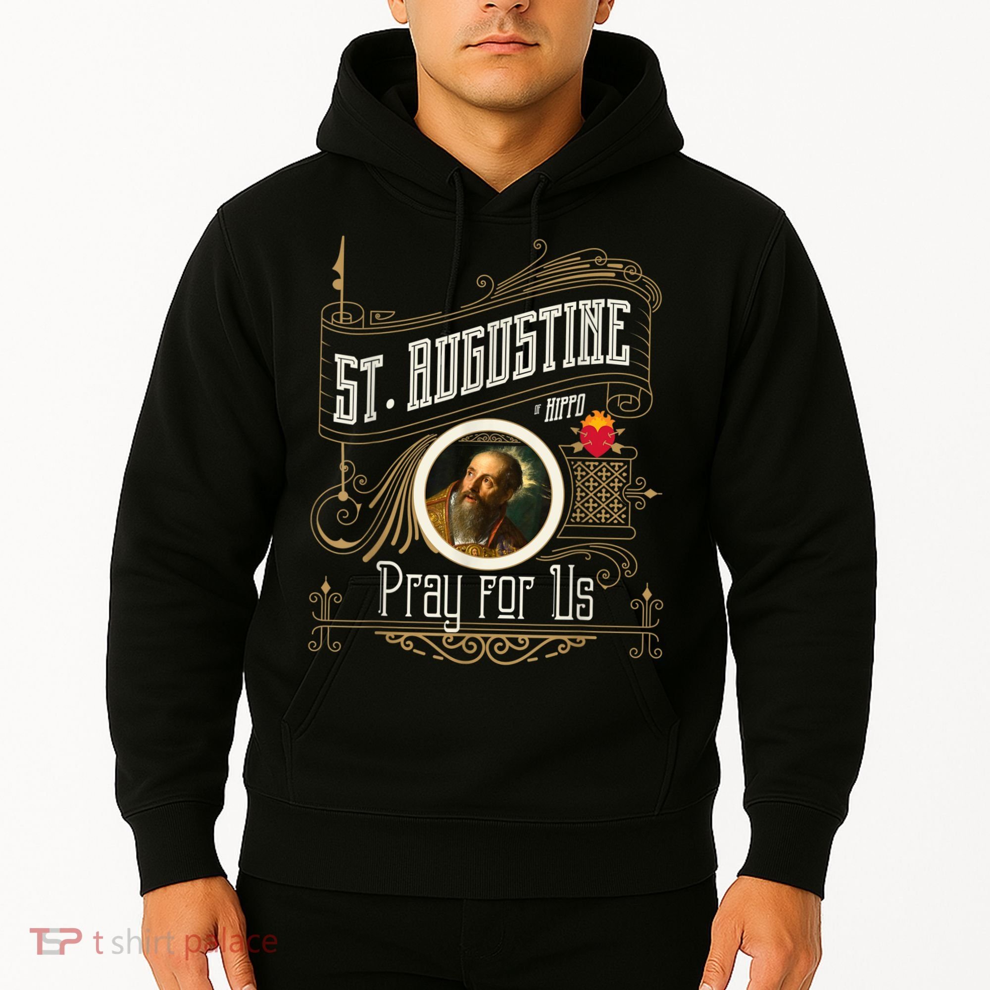 St. Augustine Of Hippo Pray For Us City God Catholic Hoodie