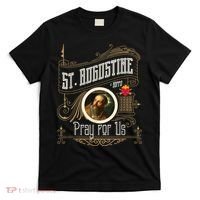 St. Augustine Of Hippo Pray For Us City God Catholic T-Shirt thumb 0